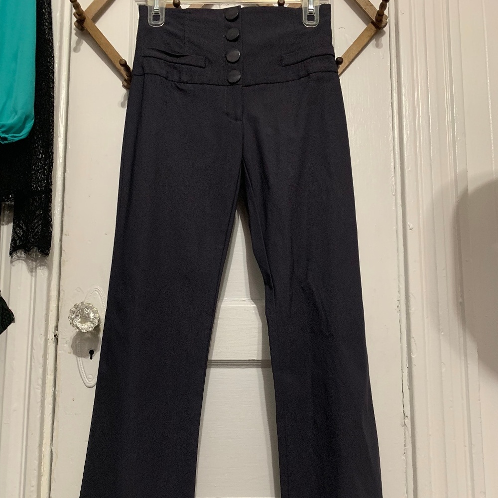 Black Wide Leg Bottom Pants
